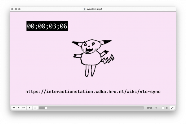 The default vlc-sync video