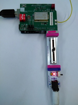 LORA Shield with LittleBit connected